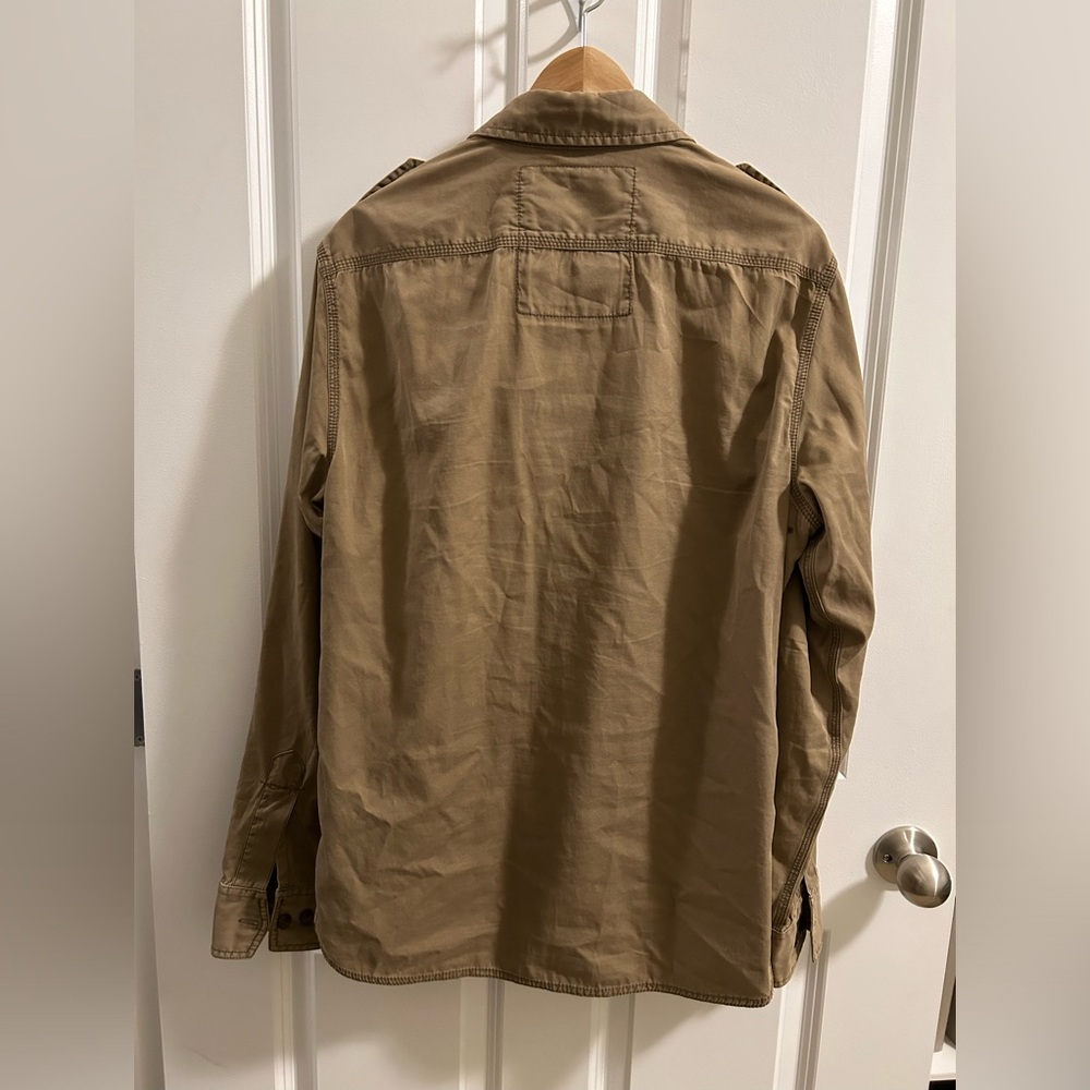 American Eagle Authentic Vintage Fit Long Sleeve Button Up Shirt Jacket Size M - Picture 5 of 8